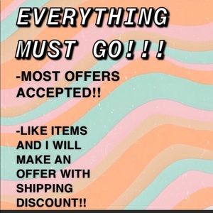 💫💫💫💫EVERYTHING MUST GO💫💫💫💫💫